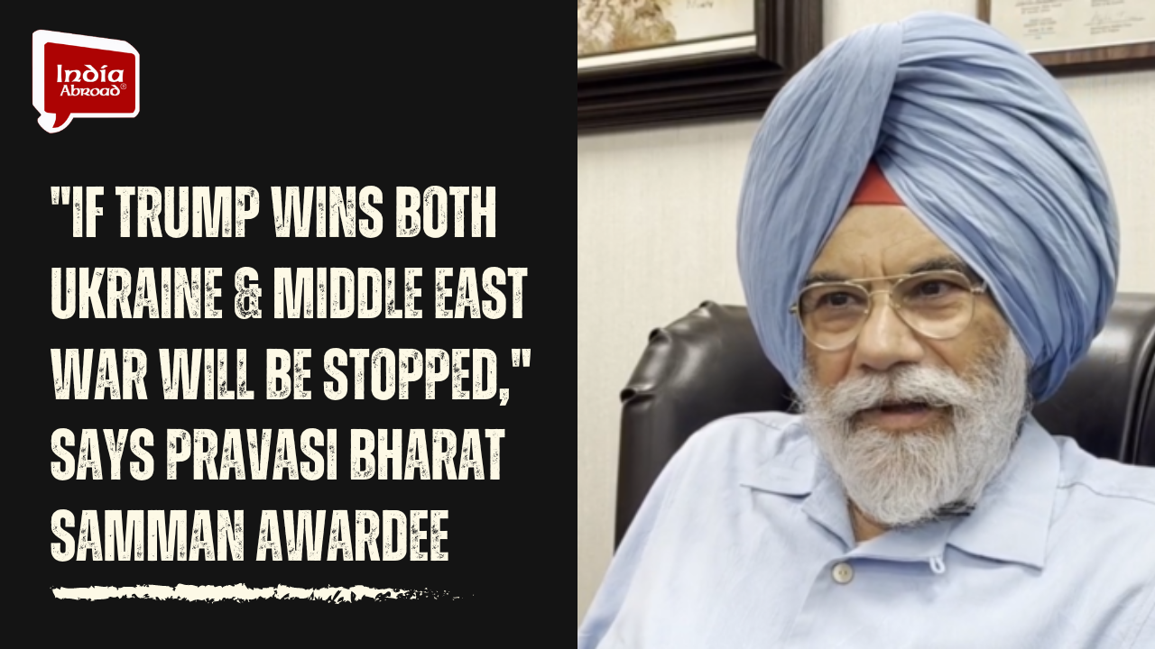 If Trump wins both Ukraine & Middle East war will be stopped, says Pravasi Bharat Samman Awardee